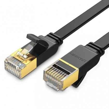 PATCH CORD U/FTP Ugreen Cat7- NW106 fire din cupru- flat cable- viteza maxima 10 Gbps- 3m- negru 11262timbru verde 008 lei) - 69