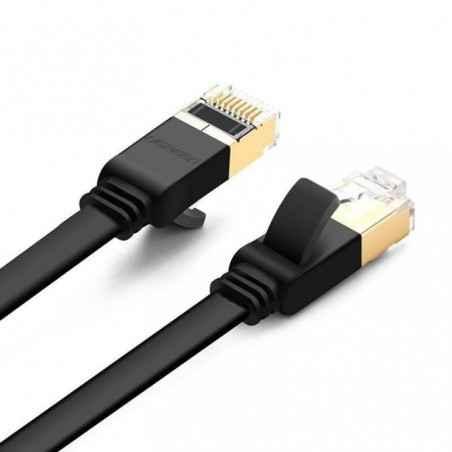 PATCH CORD U/FTP Ugreen Cat7- NW106 fire din cupru- flat cable- viteza maxima 10 Gbps- 3m- negru 11262timbru verde 008 lei) - 69