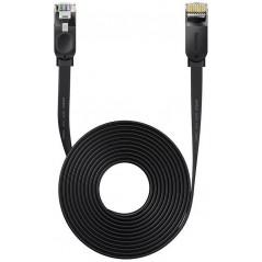 PATCH CORD UTP Baseus Cat6- fire din cupru- flat cable- viteza maxima 1 Gbps- PVC- 10m- negru WKJS000201timbru verde 018 lei) -