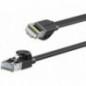 PATCH CORD UTP Baseus Cat6- fire din cupru- flat cable- viteza maxima 1 Gbps- PVC- 10m- negru WKJS000201timbru verde 018 lei) -