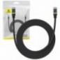 PATCH CORD UTP Baseus Cat7- fire din cupru- round cable- viteza maxima 10 Gbps- PVC- 2m- negru B0013320B111-03timbru verde 008 l