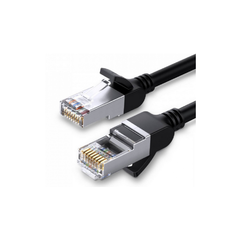 PATCH CORD UTP Ugreen Cat6- NW101 fire din cupru- viteza maxima 1 Gbps- 1m- negru 50191timbru verde 018 lei) - 6957303851911