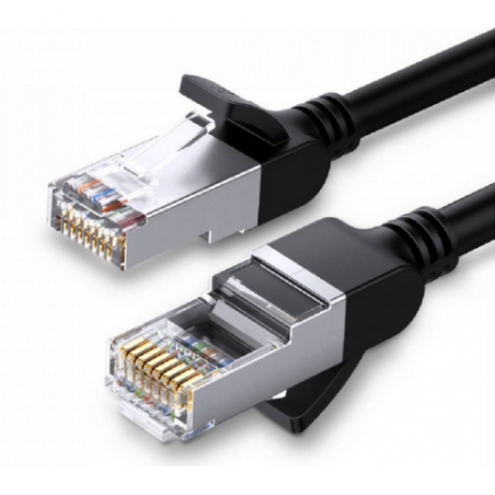 PATCH CORD UTP Ugreen Cat6- NW101 fire din cupru- viteza maxima 1 Gbps- 1m- negru 50191timbru verde 018 lei) - 6957303851911