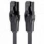 Patch Cord UTP Vention- Cat 6- 10m- flat cable- conductor cupru - aluminiu- viteza max transfer 1 Gbps- invelis PVC- negru- IBAB