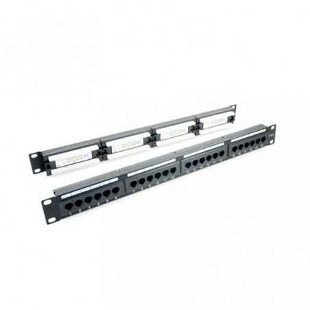 Patch panel 24 porturi -1U- UTP Cat6- Krone110 - EMTEX- PBPP02A-Cat6