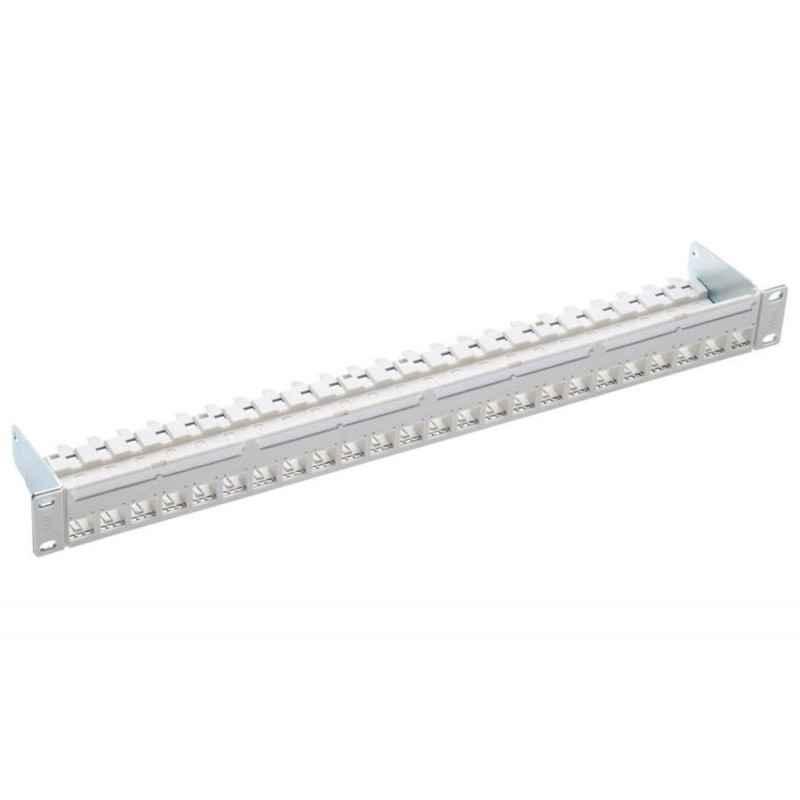 19 1U PC Patch Panel 24-Port/s- Cat 6A- gray- empty R813485