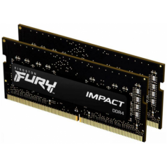 KINGSTON 32GB 3200MHz DDR4 CL20 SODIMM Kit of 2 FURY Impact- KF432S20IBK2/32