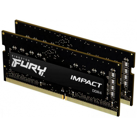 KINGSTON 32GB 3200MHz DDR4 CL20 SODIMM Kit of 2 FURY Impact- KF432S20IBK2/32