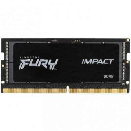SODIMM Kingston 64GB 5600MT/s DDR5 CL40 SODIMMKit of 2) FURY Impact PnP- EAN: 740617331646 KF556S40IBK2-64