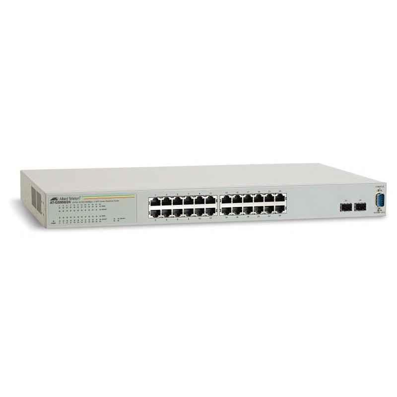 SWITCH ALLIED TELESIS- GS950/24 Web Smart- porturi Gigabit x 24- SFP x 4- managed- rackabil- carcasa metalica- AT-GS950/24-50tim