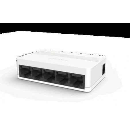 SWITCH HIKVISION- - 10/100 x 5- unmanaged- rackabil- carcasa plastic- DS-3E0105D-Etimbru verde 2 lei)