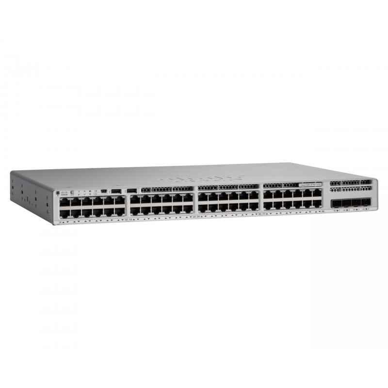 SWITCH CISCO- porturi Gigabit x 48- SFP x 4- managed- rackabil- carcasa metalica- C9200L-48P-4X-Etimbru verde 2 lei)