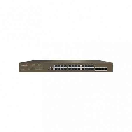 SWITCH Tenda cu management L3 cu 28 porturi24 x GE- 4 x SFP) carcasa metalica- rackabil TEG5310P-8-150Wtimbru verde 2 lei)