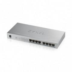 SWITCH PoE ZYXEL- GS1008-HPport Gigabit x 8- unmanaged- nerackabil- carcasa metalica- GS1008HP-EU0101Ftimbru verde 2 lei)