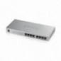 SWITCH PoE ZYXEL- GS1008-HPport Gigabit x 8- unmanaged- nerackabil- carcasa metalica- GS1008HP-EU0101Ftimbru verde 2 lei)