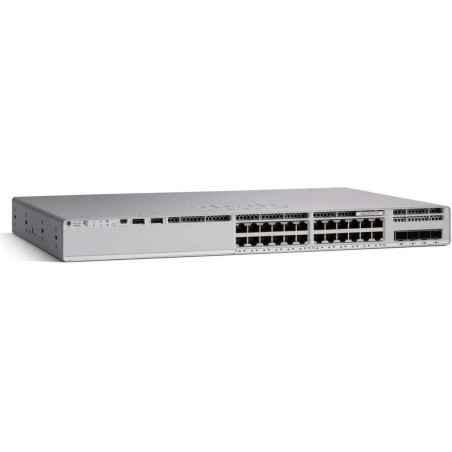 SWITCH PoE CISCO- Catalyst 9200-24Pport Gigabit x 24- managed- rackabil- carcasa metalica- C9200-24P-Etimbru verde 2 lei)