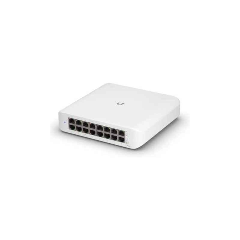 SWITCH PoE UBIQUITI- port Gigabit x 16- SFP nu- managed- carcasa plastic- USW-LITE-16-POEtimbru verde 2 lei)