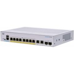 SWITCH PoE CISCO- CBS250 Smartport Gigabit x 8- SFP SFP x 2- managed- rackabil- carcasa metalica- CBS250-8PP-E-2G-EU75lei)