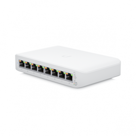 SWITCH PoE Ubiquiti- port Gigabit x 8- carcasa plastic- USW-LITE-8-POEtimbru verde 2 lei)