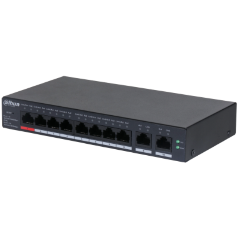 DAHUA SWITCH 10P MNG 8POE GB CS4010-8GT-110timbru verde 2 lei)