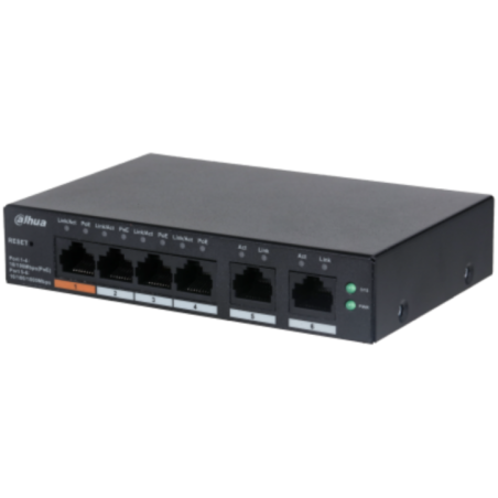 DAHUA SWITCH 6P MNG 4POE CS4006-4ET-60 CS4006-4ET-60timbru verde 2 lei)