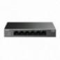 SWITCH TP-LINK 6 porturi 10/100 Mbps- 4-Port PoE carcasa metalica LS106LPtimbru verde 2 lei)