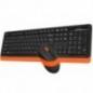 Kit TASTATURA si Mouse A4TECH- Fstyler FG10FGK10- wireless- 104 taste format standard- mouse 2000dpi- 4/1 butoane- negru , porto