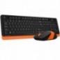 Kit TASTATURA si Mouse A4TECH- Fstyler FG10FGK10- wireless- 104 taste format standard- mouse 2000dpi- 4/1 butoane- negru , porto