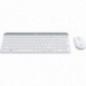 TASTATURA si Mouse LOGITECH- Slim- wireless- 1000 dpi taste format standard104-108 taste)- mouse alb- 3/1 butoane- 104- 920-0092