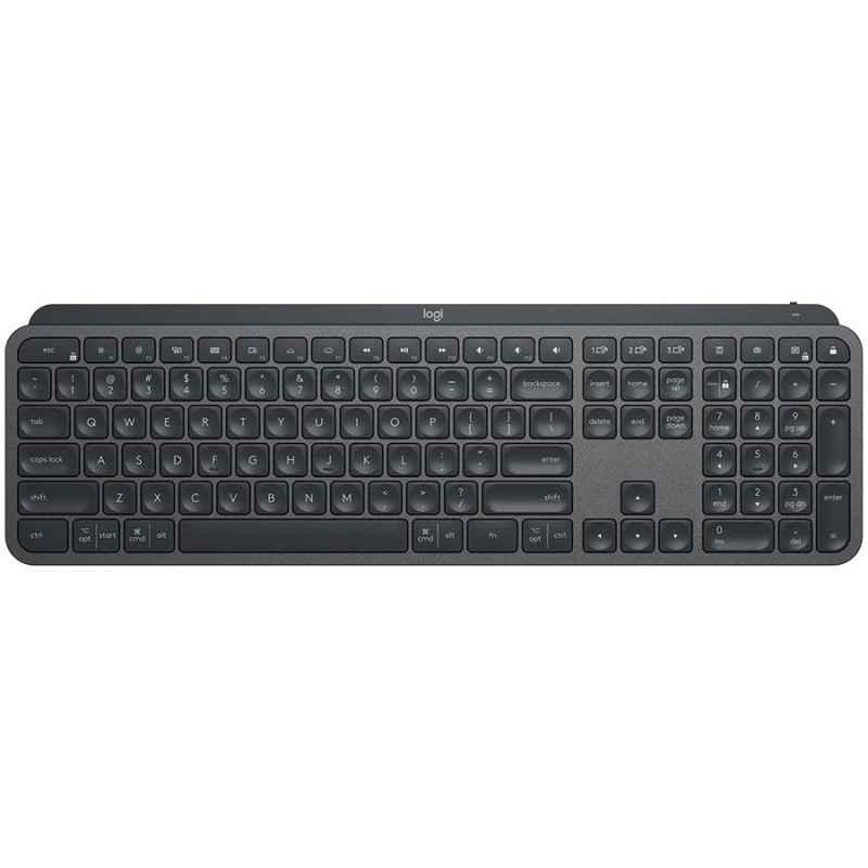 LOGITECH MX Mechanical Wireless Illuminated Performance Keyboard - GRAPHITE - US INTL - 24GHZ/BT - EMEA - TACTILE- 920-010757tim