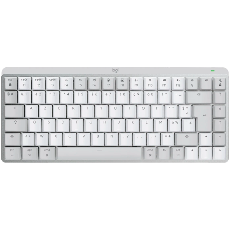 LOGITECH MX Mechanical Mini for Mac Minimalist Wireless Illuminated Keyboard - PALE GREY - US INTL - 24GHZ/BT - EMEA - TACTILE