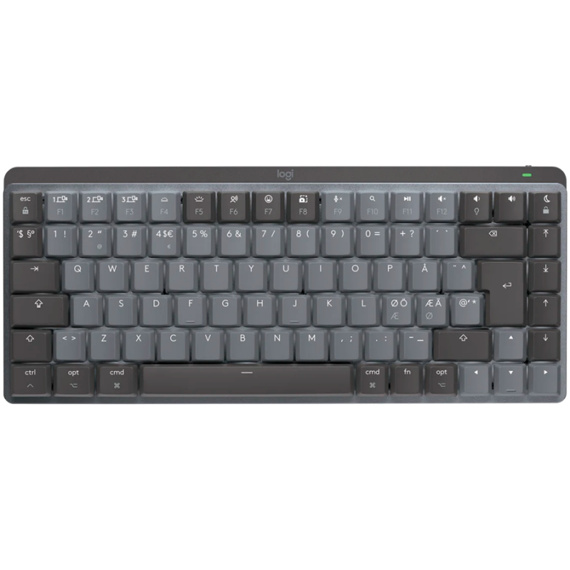 LOGITECH MX Mechanical Mini for Mac Minimalist Wireless Illuminated Keyboard - SPACE GREY - US INTL - 24GHZ/BT - N/A - EMEA - T