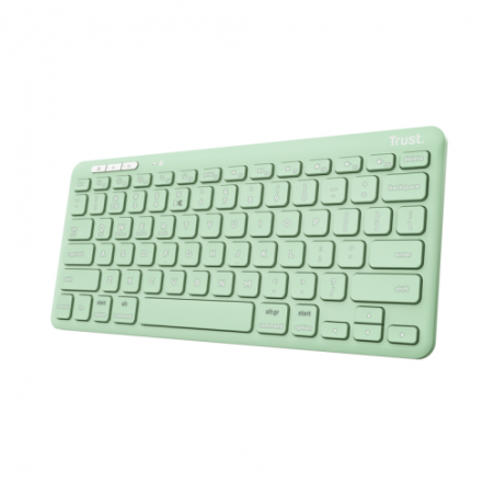 TASTATURI Trust LYRA Compact Wireless and rechargeable Keyboard Green US 25096timbru verde 08 lei)