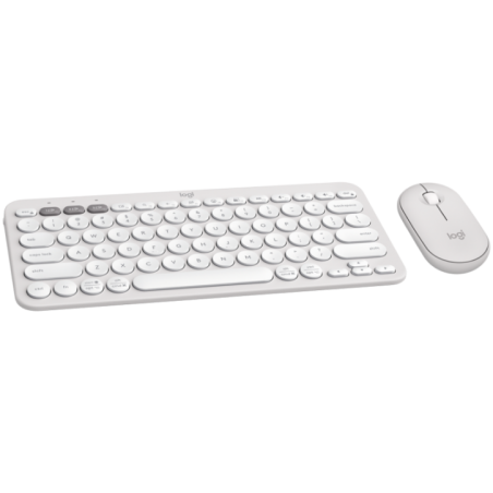 LOGITECH Pebble 2 Combo - TONAL WHITE -US) INTL - 24GHZ/BT - N/A - INTNL-973 - UNIVERSAL 920-012240timbru verde 08 lei)