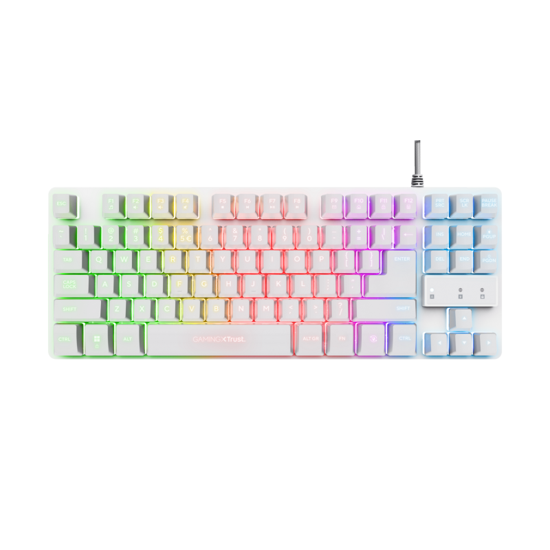 Tastatura Trust GXT833W Thado- alb TR-24737timbru verde 08 lei)