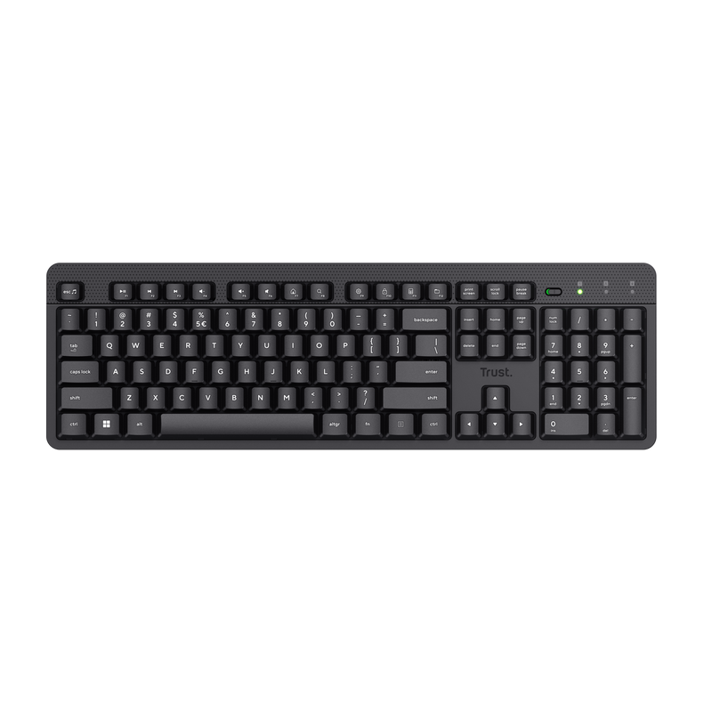 Tastatura Trust Ody II Wireless- negru TR-25011timbru verde 08 lei)