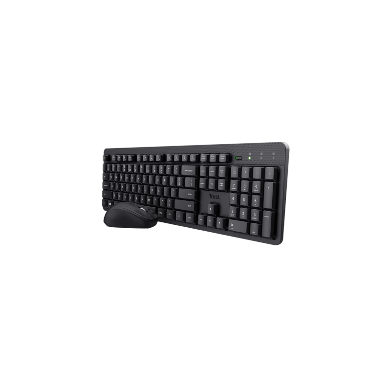 TRUST Ody II Silent Wireless Keyboard & Mouse set 25018timbru verde 08 lei)