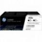 Dual-Pack Original HP Black- nr410X- pentru LaserJet Pro M377-M452-M477- 2x65K-timbru verde 12 lei) - CF410XD