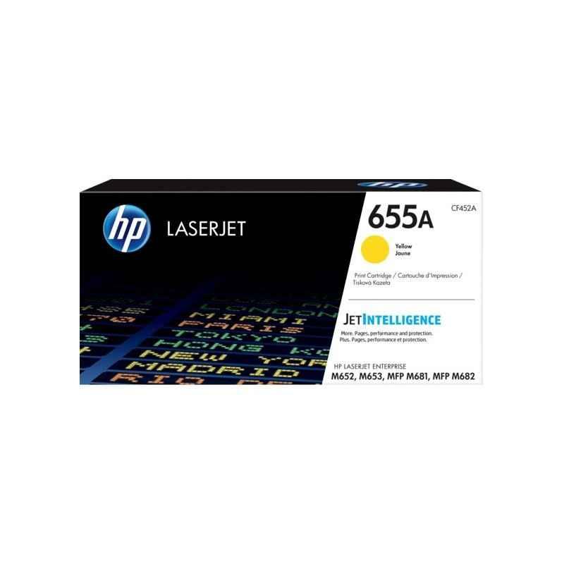 Toner Original HP Yellow- nr655A- pentru Color LaserJet M652-M653-M681-M682- 105K-timbru verde 12 lei) - CF452A