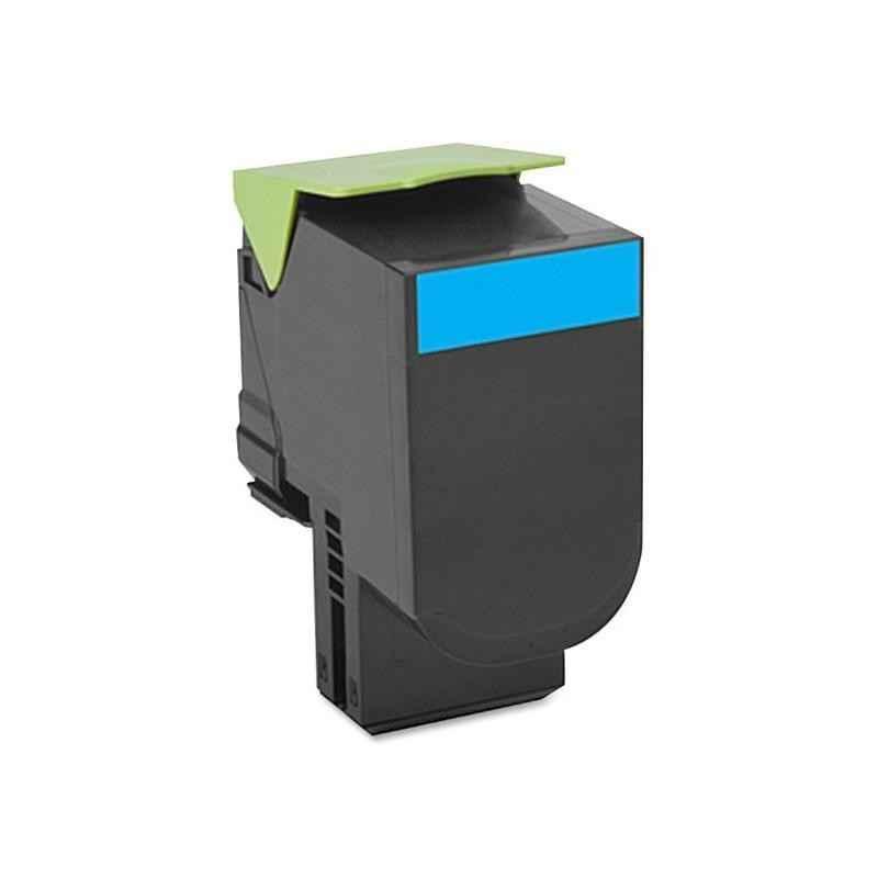 Toner Original Lexmark Cyan- 80C2XCE- pentru CX510- 4K-timbru verde 12 lei) - 80C2XCE