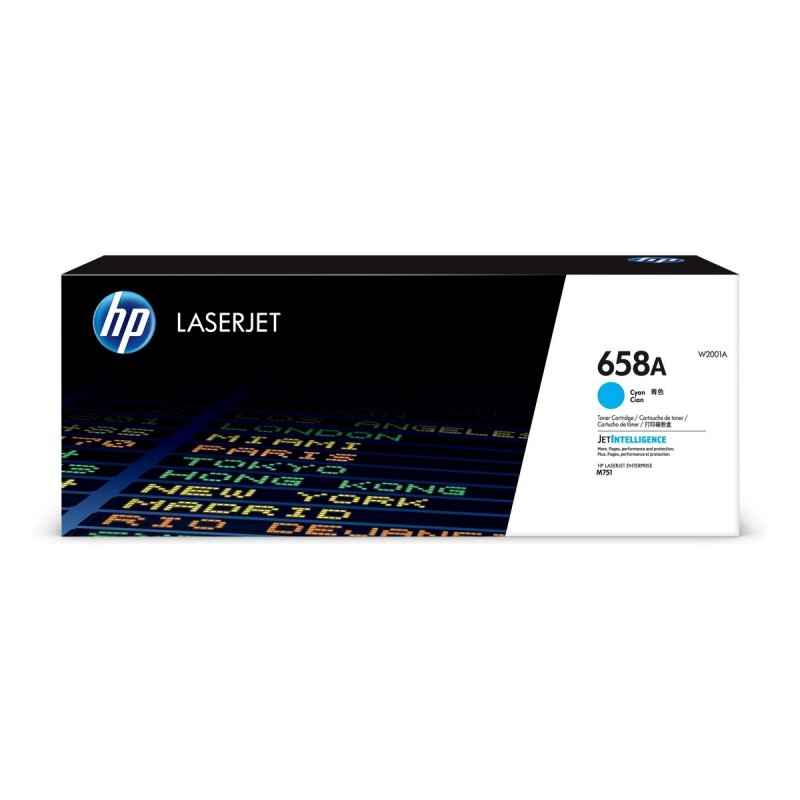 Toner Original HP Cyan- nr658A- pentru Color LaserJet M751- 6K-timbru verde 12 lei) - W2001A