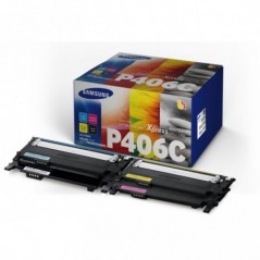 Combo-Pack Original Samsung CMYK- P406C- pentru CLP-360-365-SL-C410-CLX-3300-3305-C460- 15K-timbru verde 12 lei) - SU375A