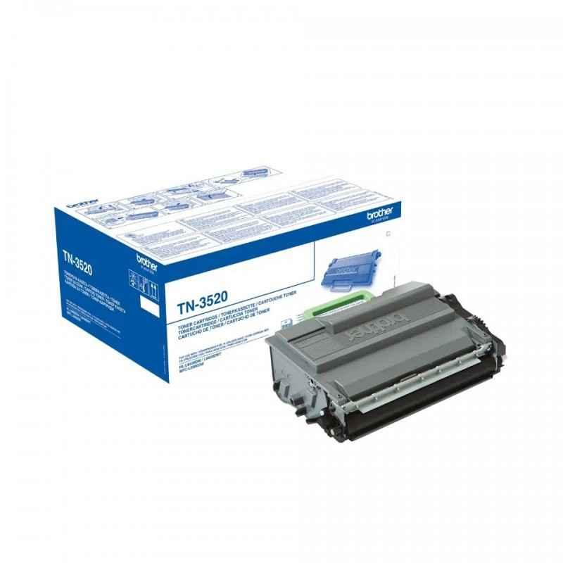 Toner Original Brother Black- TN3520- pentru HL L6400-MFC L6900- 20K-timbru verde 12 lei) - TN3520