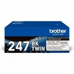 Dual-Pack Original Brother Black- TN247BKTWIN- pentru HL-L3210-L3270-DCP-L3510-L3550-MFC-L3730-L3770- 3K-timbru verde 12 lei) -
