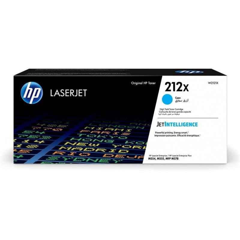 Toner Original HP Cyan- nr212X- pentru Laser Jet M555x-M554dn-M555dn-MFP M578c-M578z-M578f- 10k- inclTV 12inclTV W2121X