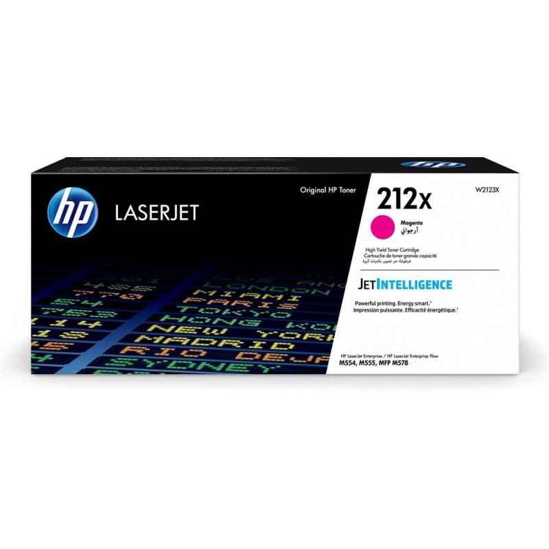 Toner Original HP Magenta- nr212X- pentru Laser Jet M555x-M554dn-M555dn-MFP M578c-M578z-M578f- 10k- inclTV 12inclTV W2123X