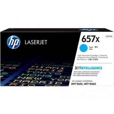 Toner Original HP Cyan- nr657X- pentru Laser Jet MFP 681z-681f-682z-681dh- 23k- inclTV 12inclTV CF471X