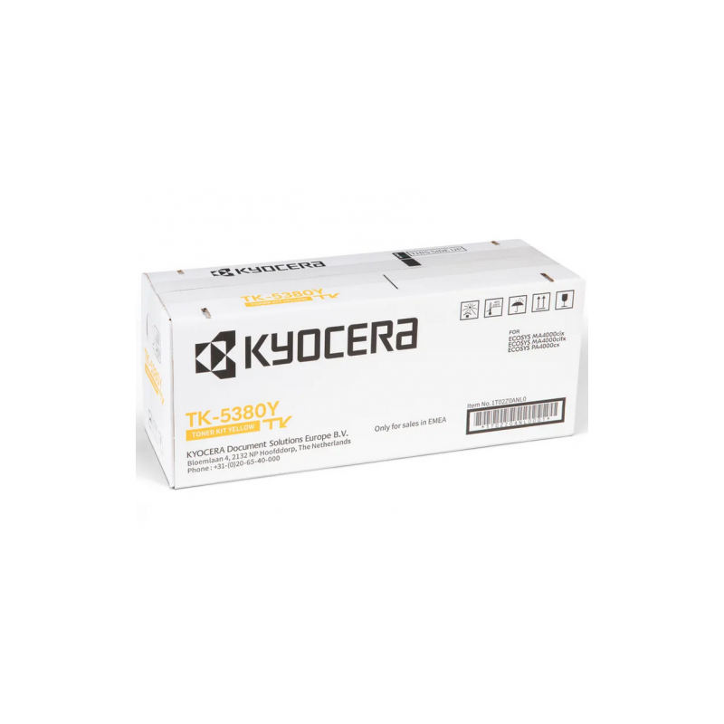 Toner Original Kyocera Yellow-TK-5380Y- pentru ECOSYS PA4000cx-MA4000cix-MA4000cifx- 10K- inclTV 12 RON- TK-5380Y