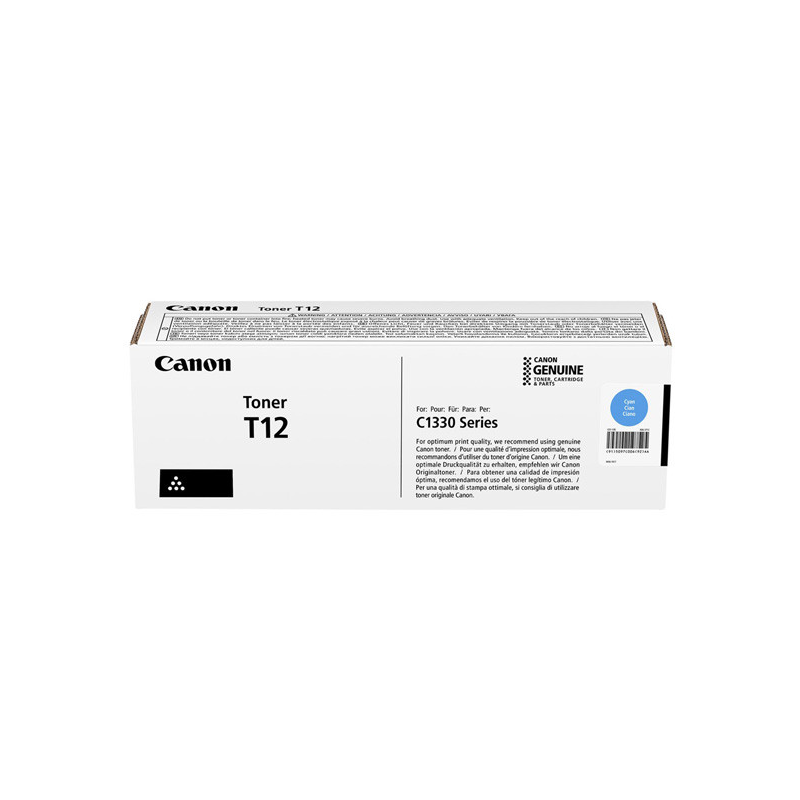 Toner Original Canon Cyan- T12C- pentru ISX C1333p-C1333i-C1333iF- 53K-timbru verde 12 lei)5097C006AA