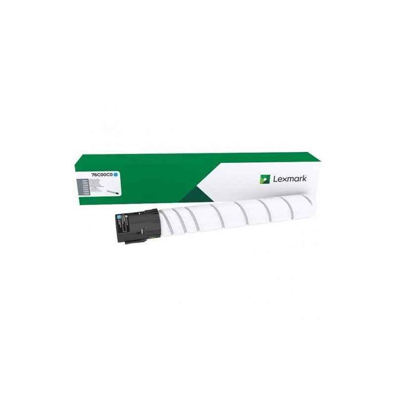 Toner Original Lexmark Cyan- 76C00C0- pentru C9235-CS921-CS923-CX920-CX921-CX922-CX923-CX924- 115K-timbru verde 12 lei)76C00C0